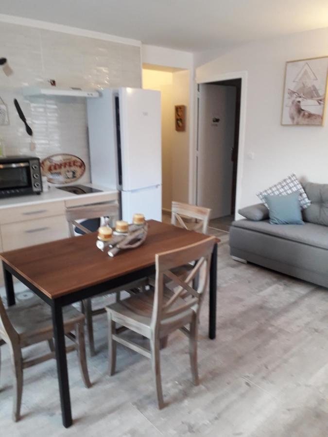 Enclos savoyard Appartement meublé 1chambre 1 canapé lits 3personnes Grand-Aigueblanche Extérieur photo